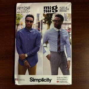 Simplicity Mimi G Pattern R11250AA for Men's Fitted Shirt